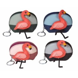 PORTAMONEDAS FASHION FLAMENCOS,4 COLORES 12 x 11 x 6 cm