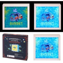 CAJA DE LUZ KUKUXUMUXU SUNSET HOLIDAYS 20 x 20 x 4 cm.