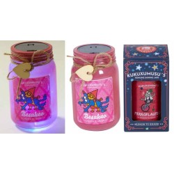 TARRO CON LUZ KUKUXUMUXU BESUKAO Caja: 8,5 x 8,5 x 14,5 cm Tarro: 8 x 8 x 14 cm