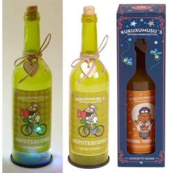 BOTELLA CON LUZ KUKUXUMUXU HIPSTERISMO MX-001