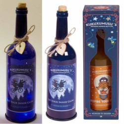 BOTELLA CON LUZ KUKUXUMUXU LET YOUR INNER... 29,5 x 8 x 8 cm.