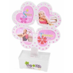 PORTAFOTOS MULTI GIRO ARBOL BLANCO 32 x 24 x 7,5 cm