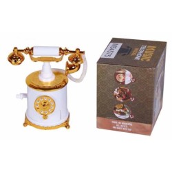 TELEFONO MUSICAL BLANCO 18,5 x 17 x 10 cm