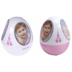 PORTAFOTOS GIRATORIO GRANDE ,2 COLORES MODELO EGG 21 x 15 x 15 cm