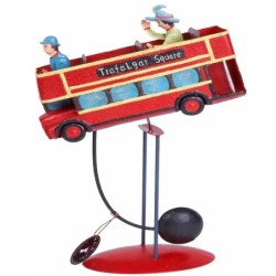 FIGURA METAL BALANCIN TRANVIA LONDON 25 x 9 x 36 cm
