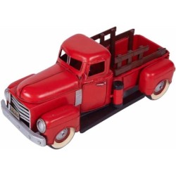 COCHE METAL PICK UP 1950 ROJO GMC 32 x 14 x 15 cm
