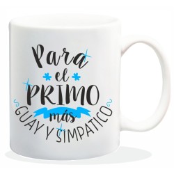 MUG COLECCION FAMILIA, PARA EL PRIMO... 8 x 8 x 9,5 cm.