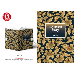 DIARIO A5 168H.C/CANDADO MY LIFE 14 x 21,50 x 2 cm.