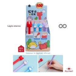 EXP.24 LAPICES INFINITOS MARINOS,3 COLORES Exp: 16,8 X 12,5 X 25 cm. Und: 14,5 x 2,5 x 2 cm.