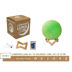 MOON LIGHT 15 CMS,16 COLORES R/C USB DIAMETRO 15 cm